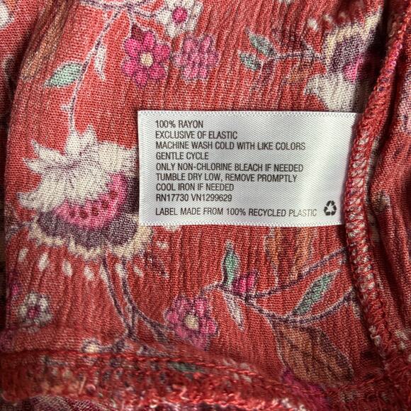 Knox Rose Dress M pinks cream floral midi boho coquette whimsical milkmaid - Picture 7 of 7